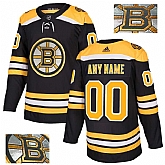 Customized Men's Bruins Black With Special Glittery Logo Adidas Jersey,baseball caps,new era cap wholesale,wholesale hats